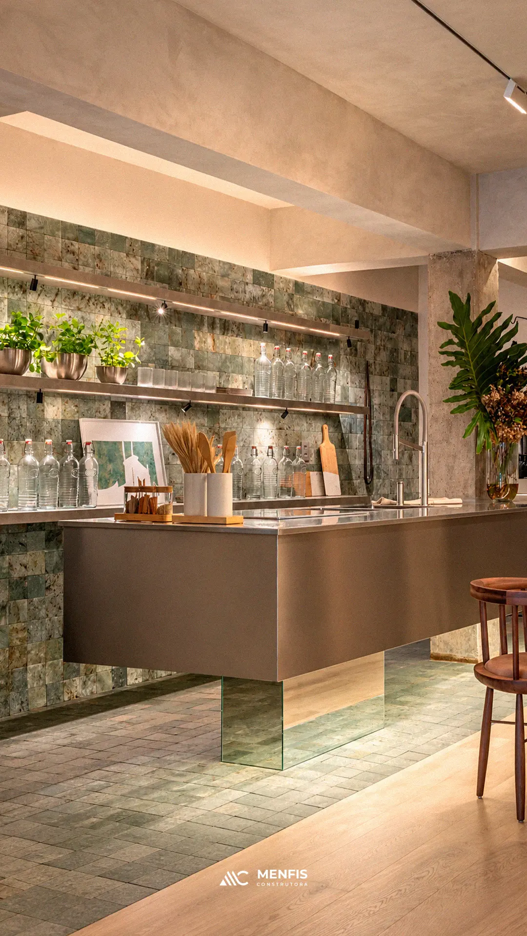 Casa Cor Brasília · Cozinha — quartzite e bancadas